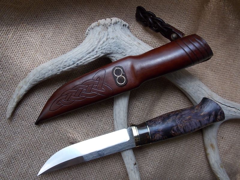 скандинавский нож сталь 95х18 с карелкой