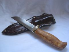 финский нож с карелкой и CPM D2