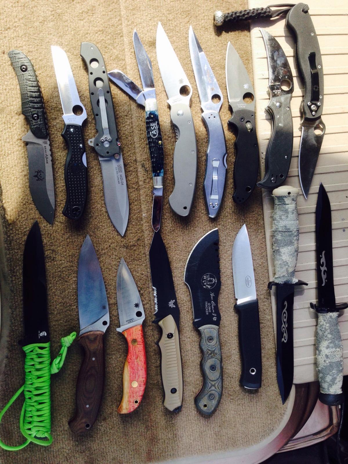 коллекция ножей фото